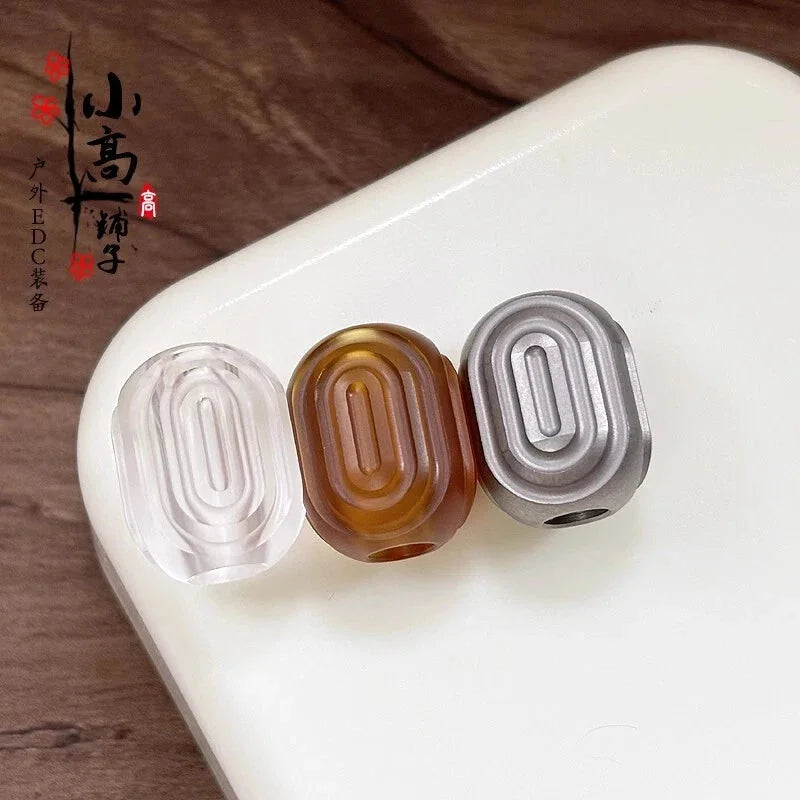 PEI EDC Titanium Lanyard Bead Paracord Necklace Pendant DIY Bracelet Beads Gift 07FC0E-D4 - KOEEK [4]