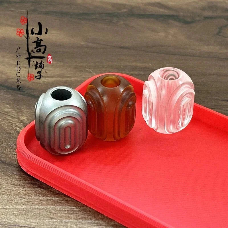 PEI EDC Titanium Lanyard Bead Paracord Necklace Pendant DIY Bracelet Beads Gift 07FC0E-D4 - KOEEK [5]