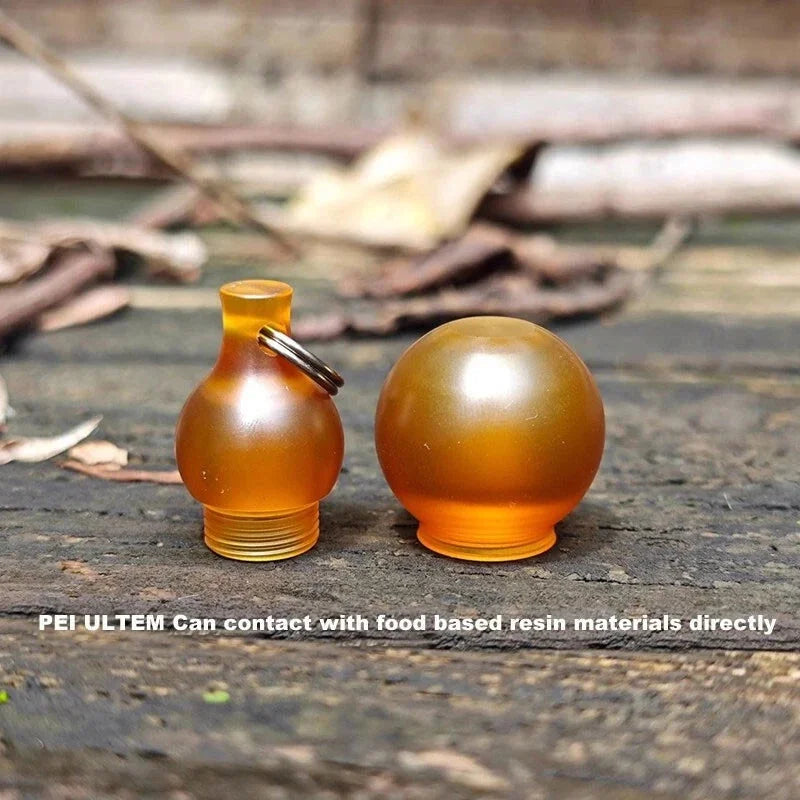 PEI ULTEM Waterproof Pill Case Holder Organizer Box Container EDC Keychain Gift 07FC0E-D4 - KOEEK [6]
