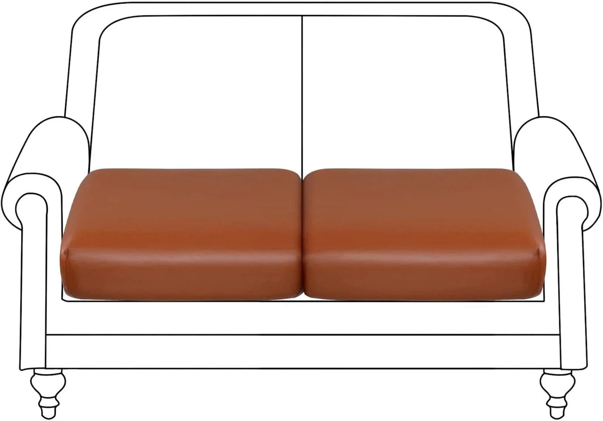 PU Leather Couch Cushion Cover, Waterproof Stretch Sofa Cushion Slipcovers 07FC0E-D4 - KOEEK [1]