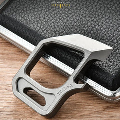 Personalized Titanium Alloy Trendy Keychains EDC Pry Bar Pendant Outdoor Tools 07FC0E-D4 - KOEEK [1]