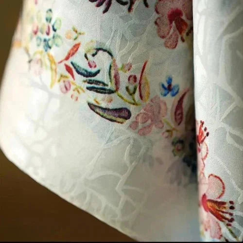 Phoenix Birds Silk Scarf 140x140cm Double Sided Square Shawl Wrap Chinese Style 07FC0E-D4 - KOEEK [7]
