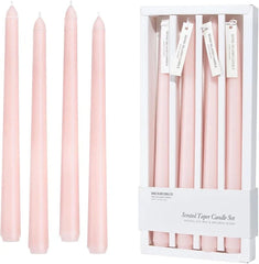 Pink Taper Candles 10'' Valentines Baby Pink Blush Candle Sticks Set of 4 | 07FC0E-D4 - KOEEK [2]