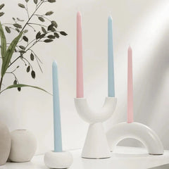 Pink Taper Candles 10'' Valentines Baby Pink Blush Candle Sticks Set of 4 | 07FC0E-D4 - KOEEK [3]
