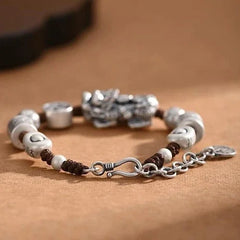 Pixiu Bracelet Men Women Wealth Charm Bracelet Feng Shui Beads Gift 07FC0E-D4 - KOEEK [2]
