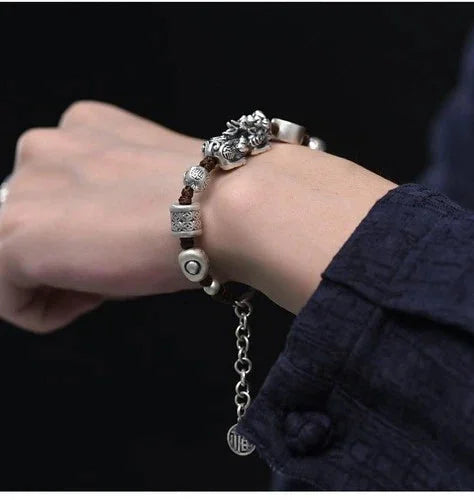 Pixiu Bracelet Men Women Wealth Charm Bracelet Feng Shui Beads Gift 07FC0E-D4 - KOEEK [6]