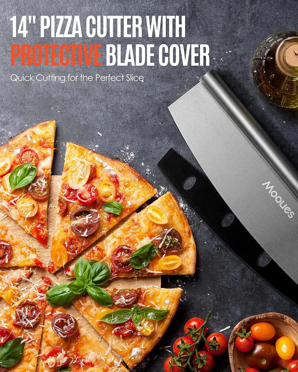 Pizza Peel Aluminum Pizza Spatula, 12 inch Metal Pizza Paddle(12"x 14") 07FC0E-D4 - KOEEK [5]