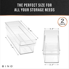 Plastic storage box, small -Shallow transparent container for household storage 07FC0E-D4 - KOEEK [3]
