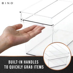 Plastic storage box, small -Shallow transparent container for household storage 07FC0E-D4 - KOEEK [4]