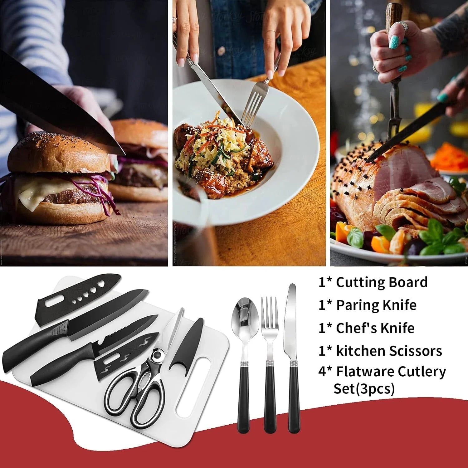 Portable Camping Kitchen Utensil Set - 27 Piece Kitchen Utensil Set 07FC0E-D4 - KOEEK [4]