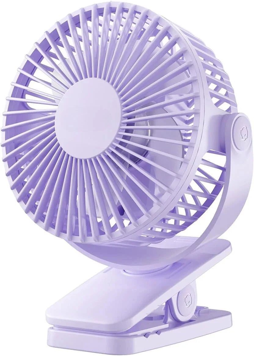 Portable Clip on Fan Battery Operated, Small Powerful 3 Speed Quiet 360° Rotate, 07FC0E-D4 - KOEEK [1]