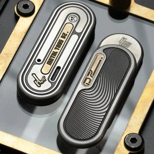 Portable Dz TOP H Mechanical Push Slider Fidgets Slider Metal Toy Cool Toys Gift 07FC0E-D4 - KOEEK [8]