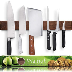 Premium Dark Walnut Wall Mounted Magnetic Knife Holder | 16 in. 07FC0E-D4 - KOEEK [1]
