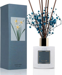 Premium Reed Diffuser Set with Preserved Baby's Breath & Cotton Stick Cashmere 07FC0E-D4 - KOEEK [2]