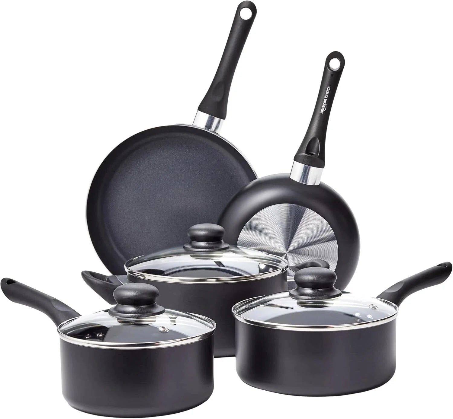 ProductsNon-Stick Cookware 8-Piece Set, Includes Cookware, Black 07FC0E-D4 - KOEEK [1]