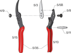 Pruning shears - High-performance Swiss-made one-handed garden pruning shears 07FC0E-D4 - KOEEK [3]