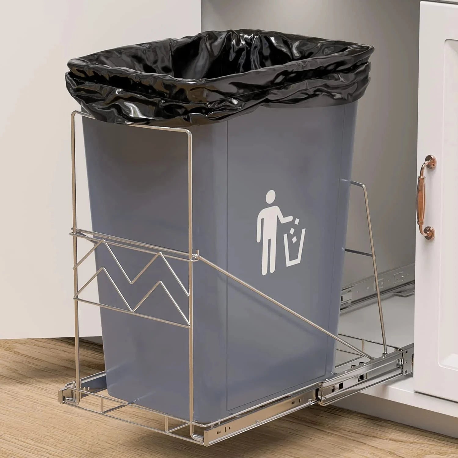 Pull-out trash bin (installed under the cabinet), external sink 07FC0E-D4 - KOEEK [1]
