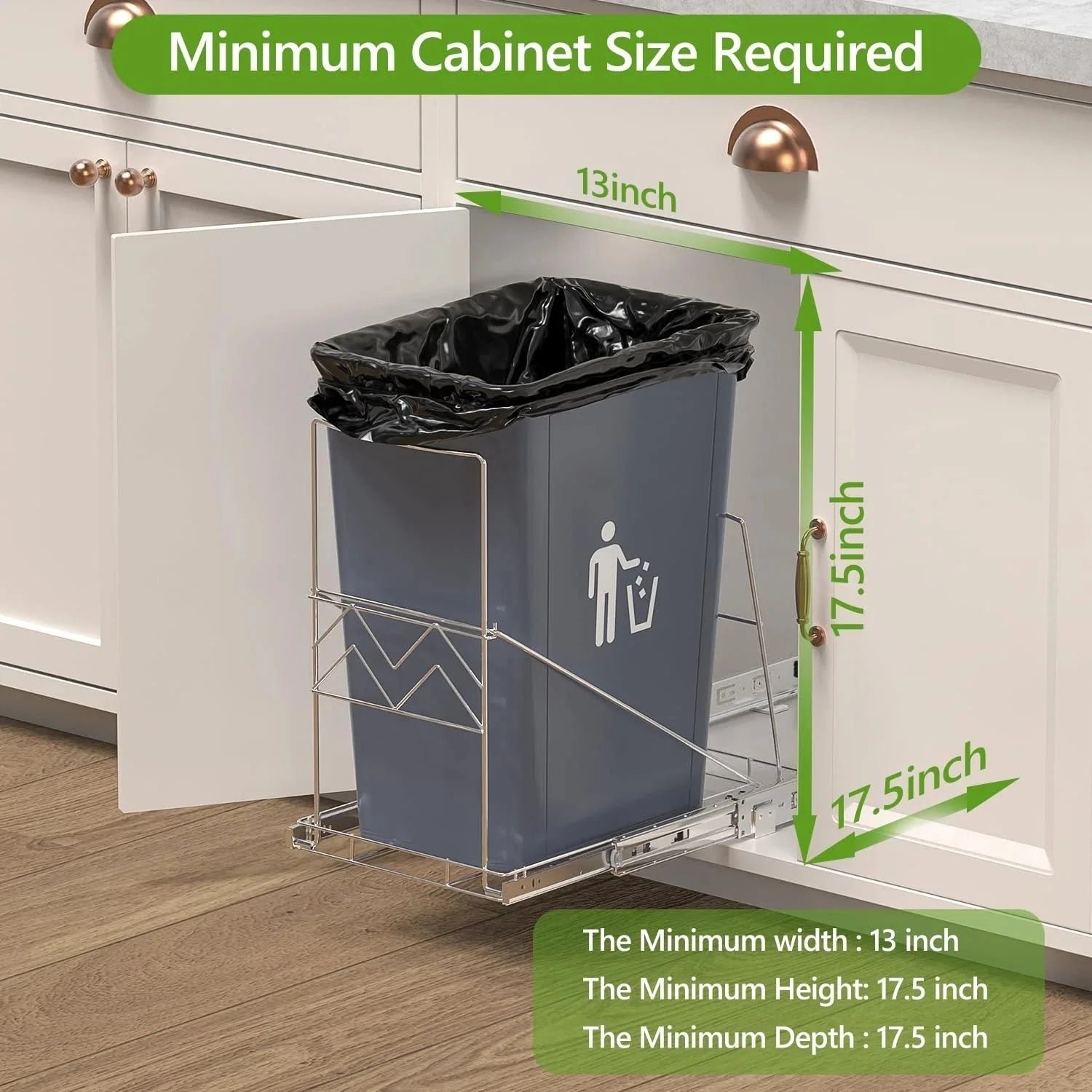 Pull-out trash bin (installed under the cabinet), external sink 07FC0E-D4 - KOEEK [3]