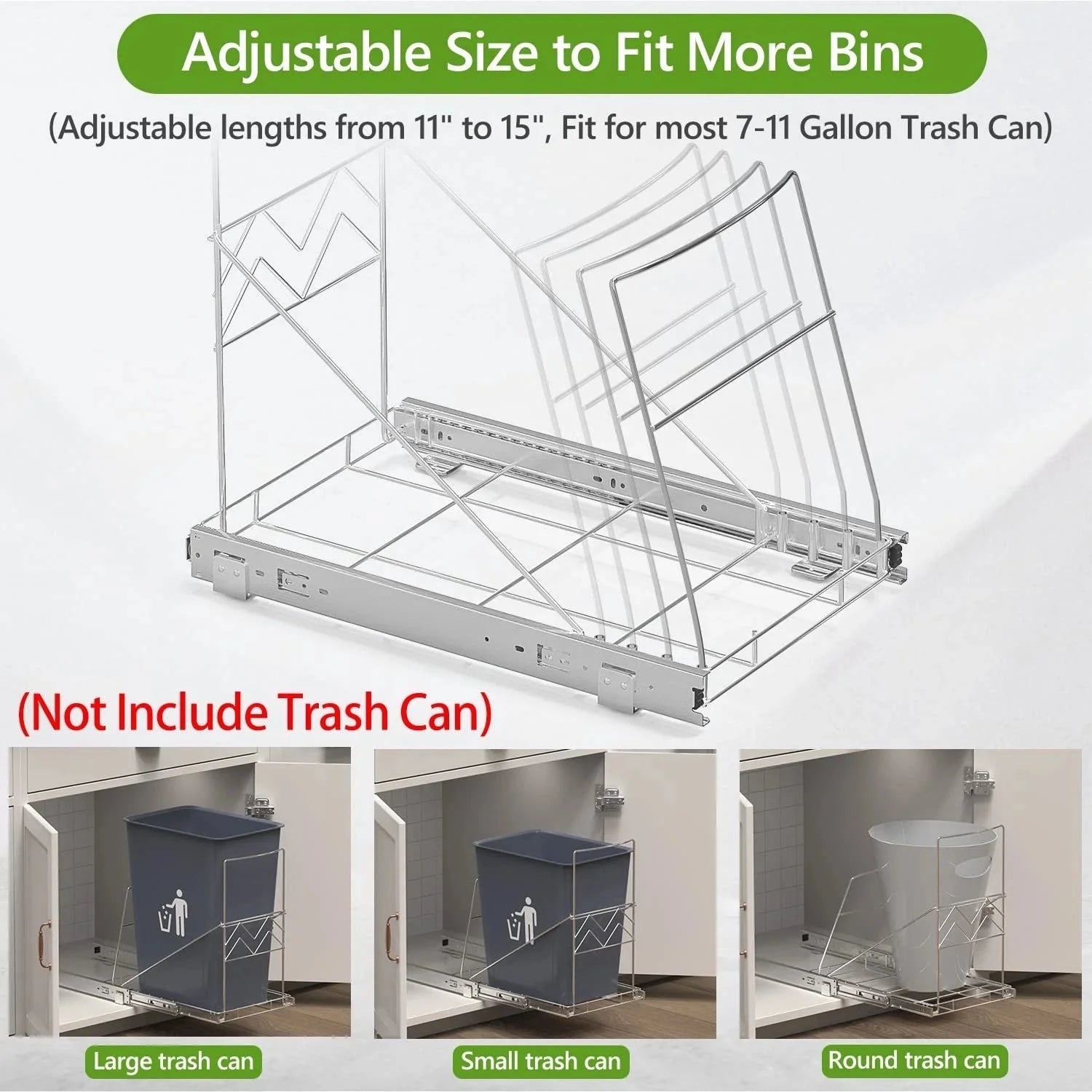 Pull-out trash bin (installed under the cabinet), external sink 07FC0E-D4 - KOEEK [4]