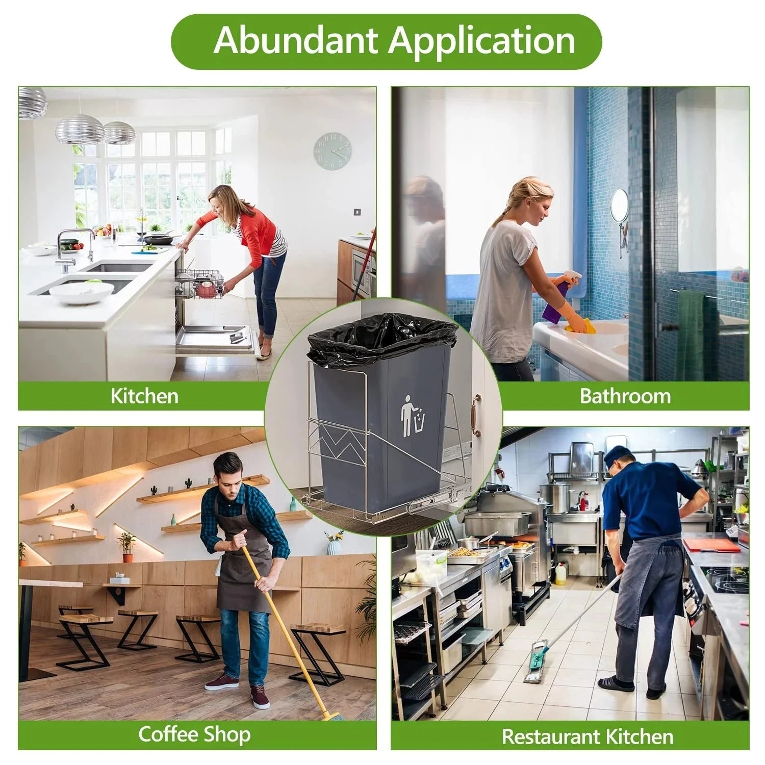 Pull-out trash bin (installed under the cabinet), external sink 07FC0E-D4 - KOEEK [6]