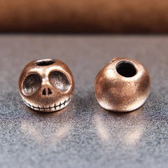 Punk Pumpkin Skull Head Brass Knife Bead Lanyard Pendant EDC Paracord DIY 07FC0E-D4 - KOEEK [3]