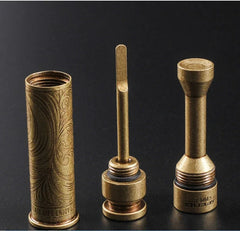 Pure Brass Tobacco Pipe Tamper Cigar Needle Dredge Pipe Cleaning Tool 07FC0E-D4 - KOEEK [1]