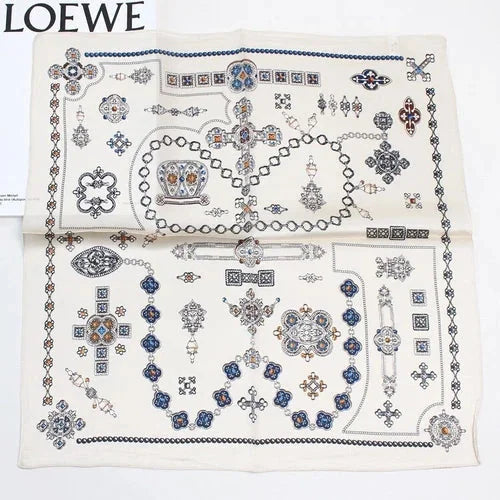 Pure Mulberry Silk Square Scarf For Hair Women Men Natural Silk Neckerchief 07FC0E-D4 - KOEEK [6]