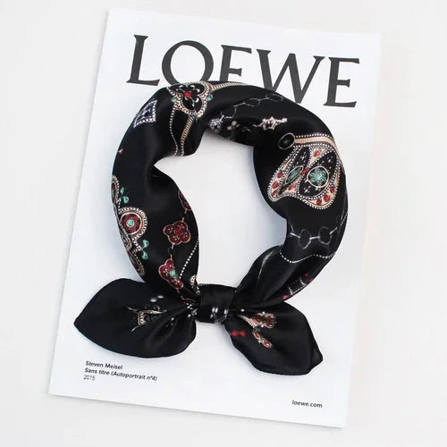 Pure Mulberry Silk Square Scarf For Hair Women Men Natural Silk Neckerchief 07FC0E-D4 - KOEEK [8]