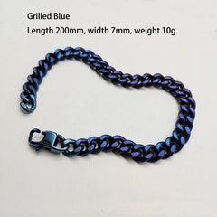 Pure Titanium Bracelet Keychain Anti-Allergic Anti-rust Jewelry Wristband EDC 07FC0E-D4 - KOEEK [2]