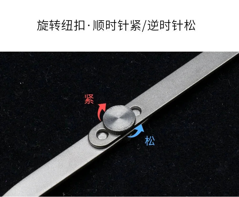 Pure Titanium Cutlery Spoon Fork Folding Outdoor Camping Home Foldable Picnic 07FC0E-D4 - KOEEK [11]