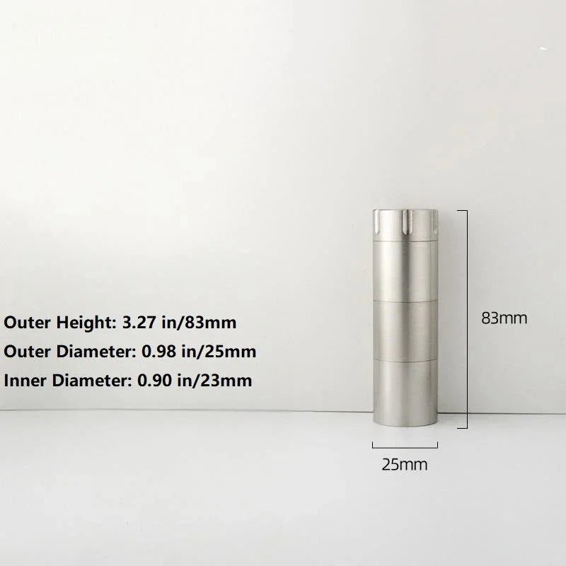 Pure Titanium Pill Holder Case Container Organizer Waterproof Portable EDC Gift 07FC0E-D4 - KOEEK [10]