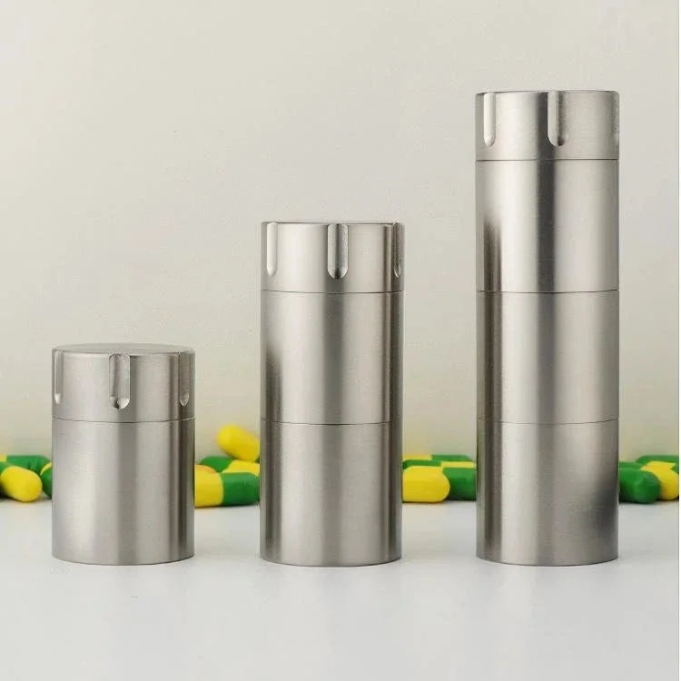 Pure Titanium Pill Holder Case Container Organizer Waterproof Portable EDC Gift 07FC0E-D4 - KOEEK [2]