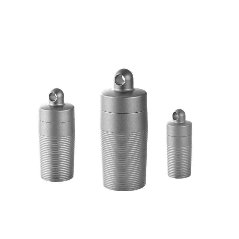 Pure Titanium Pill Holder Organizer Container Case Waterproof Portable EDC 07FC0E-D4 - KOEEK [5]