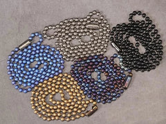 Pure Titanium Round Ball Bead Chain Anti-Allergy Ultralight Necklace 2/2.4/3/4mm 07FC0E-D4 - KOEEK [3]