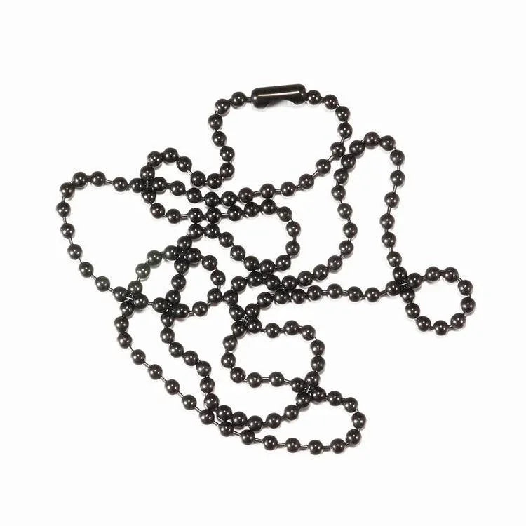 Pure Titanium Round Ball Bead Chain Anti-Allergy Ultralight Necklace 2/2.4/3/4mm 07FC0E-D4 - KOEEK [5]