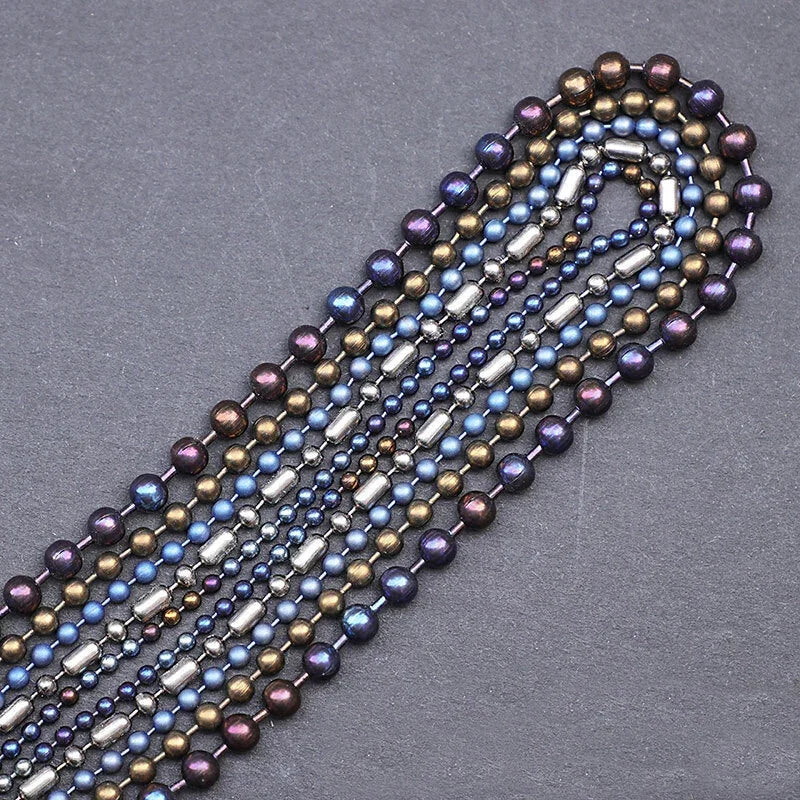 Pure Titanium Round Ball Bead Chain Anti-Allergy Ultralight Necklace 2/2.4/3/4mm 07FC0E-D4 - KOEEK [8]