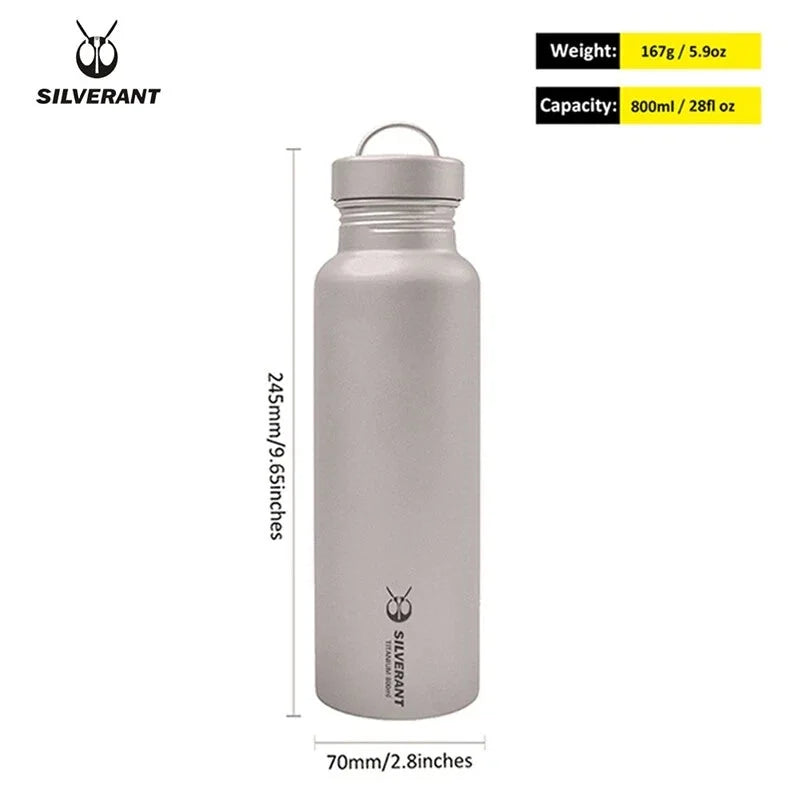 Pure Titanium Water Coffee Tea Bottles Flasks Portable Outdoor Camping Travel 07FC0E-D4 - KOEEK [11]