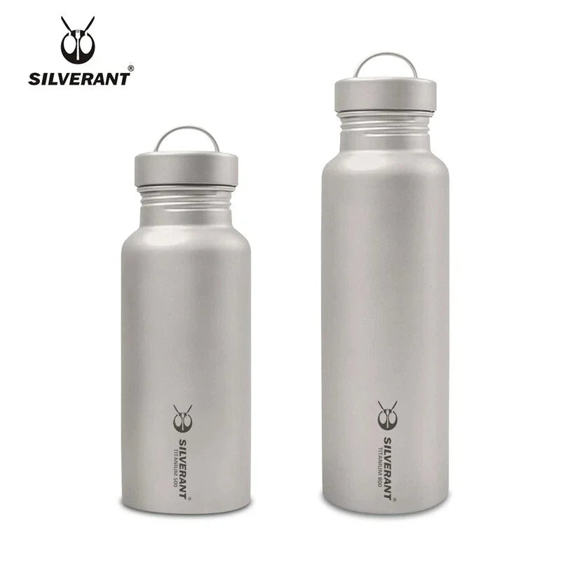 Pure Titanium Water Coffee Tea Bottles Flasks Portable Outdoor Camping Travel 07FC0E-D4 - KOEEK [1]