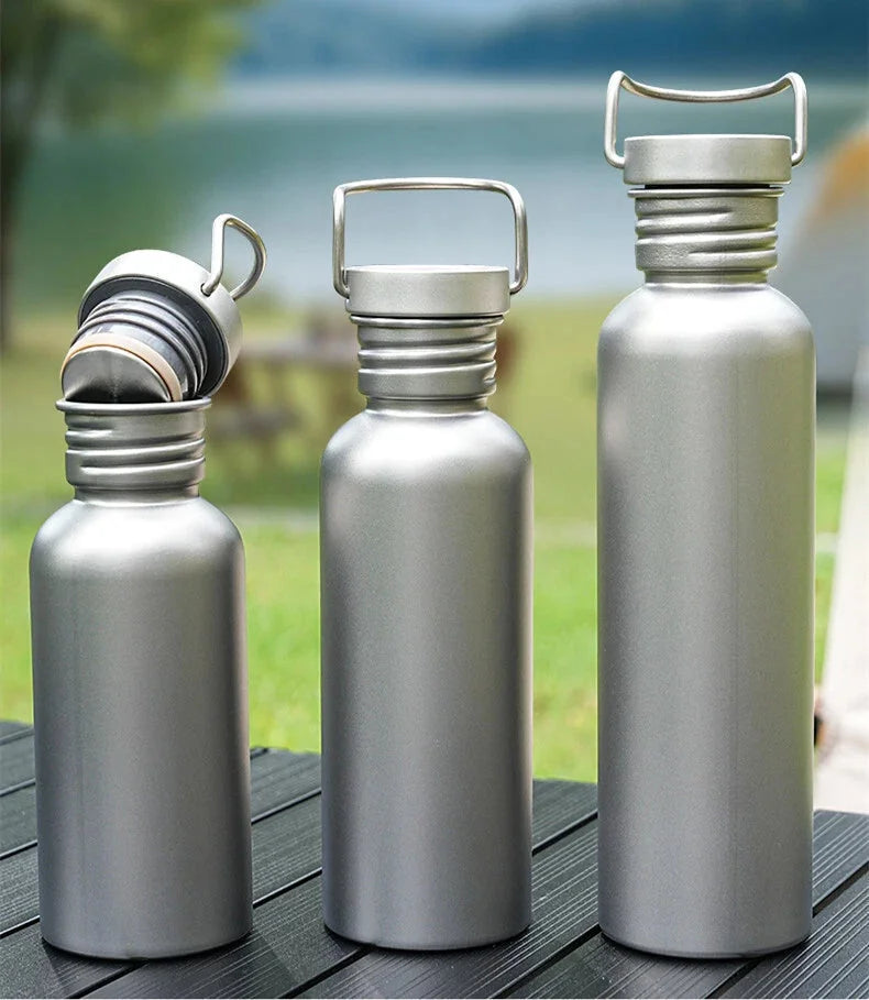Pure Titanium Water Coffee Tea Bottles Flasks Portable Outdoor Camping Travel 07FC0E-D4 - KOEEK [2]