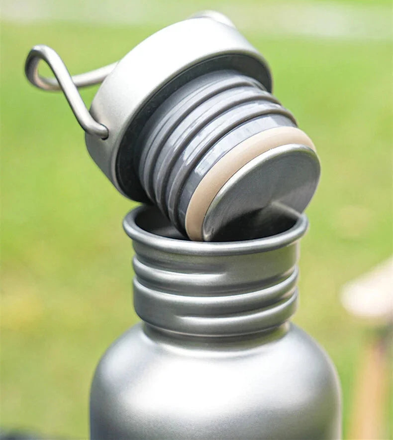 Pure Titanium Water Coffee Tea Bottles Flasks Portable Outdoor Camping Travel 07FC0E-D4 - KOEEK [7]