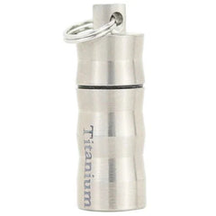 Pure Titanium Waterproof Case Box Pendant EDC Portable Bottle With Keyring 07FC0E-D4 - KOEEK [1]