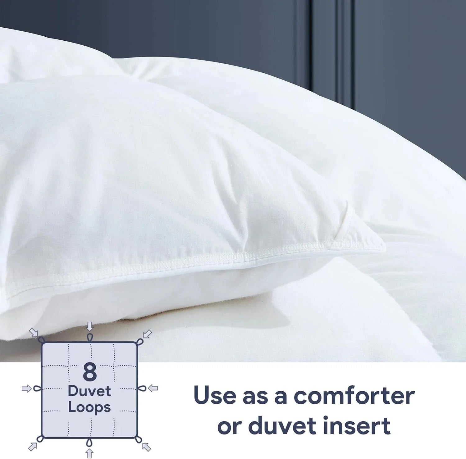 Queen Size All Season White Duvet Cover Super Soft  Cotton Cover Fluffy 07FC0E-D4 - KOEEK [4]