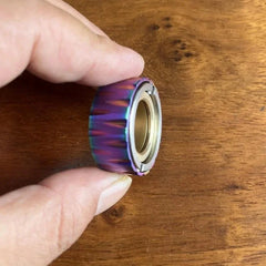 Ratchet Wheel Fidget Ring Fidget Slider Adult EDC Metal Fidget Toy Stress Relief 07FC0E-D4 - KOEEK [2]