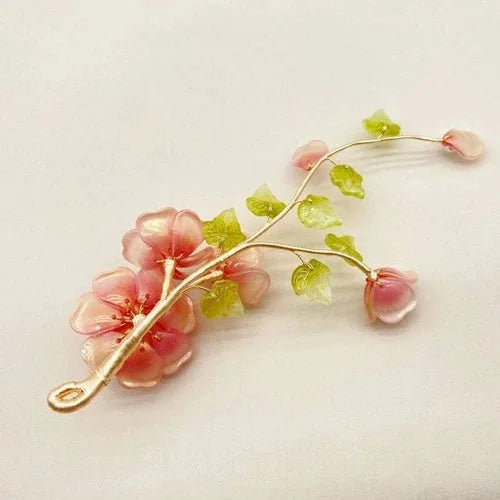 Red Glaze Hairpin Set Hanfu Vintage Hair Clip Chinese Style Accessory 07FC0E-D4 - KOEEK [4]