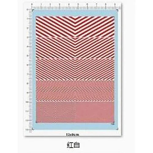 Red White Chevron Striped Pattern Racing Model Markings Water Slide Decal 8*12cm 07FC0E-D4 - KOEEK [1]