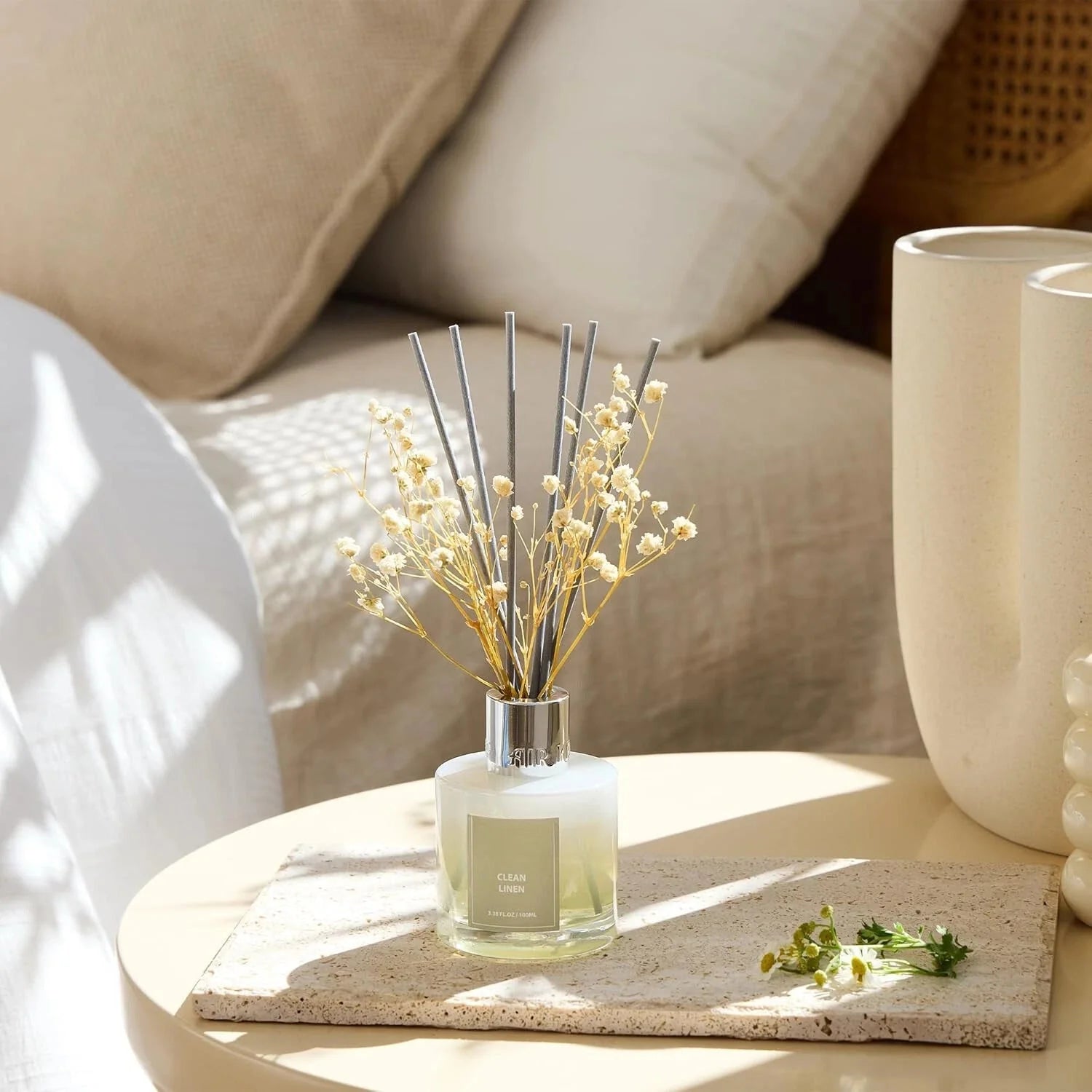Reed Diffuser Set, 3.38fl oz (100 ml) - Essential Oil Diffuser with 8Reed Sticks 07FC0E-D4 - KOEEK [3]