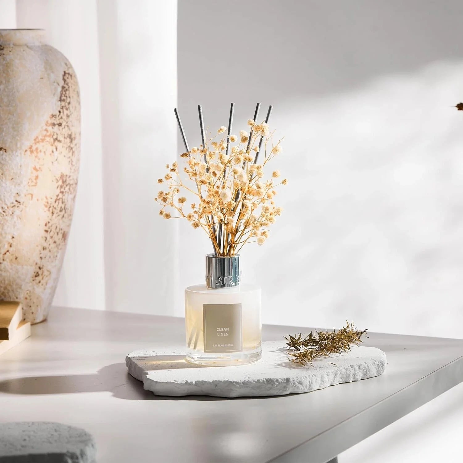 Reed Diffuser Set, 3.38fl oz (100 ml) - Essential Oil Diffuser with 8Reed Sticks 07FC0E-D4 - KOEEK [6]