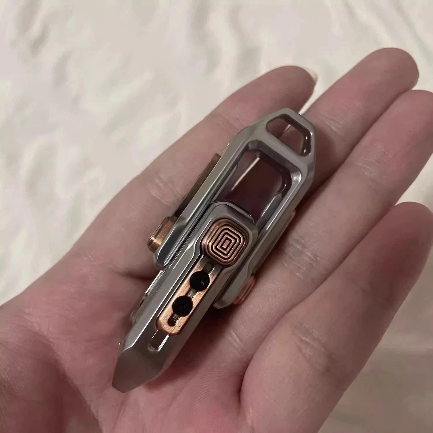 Relative Lock Push Slider EDC Fidget Slider Adult Metal Fidget Toys ADHD Tool 07FC0E-D4 - KOEEK [5]