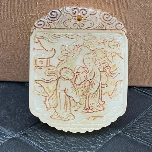Retro Craft Collection Chinese rare antique jade pendant 07FC0E-D4 - KOEEK [4]