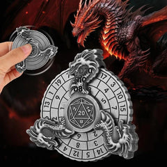 Roulette Spinner Metal DND Dice for Dungeon and Dragons DND Playing Game 7 in 1 07FC0E-D4 - KOEEK [2]